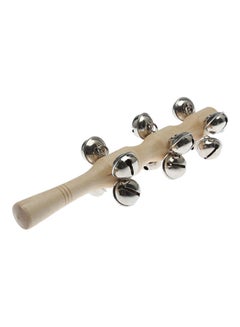 Generic Wooden Metal Hand Bell Ring Shaker Stick  - Image 1