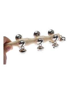 Generic Wooden Metal Hand Bell Ring Shaker Stick  - Image 2