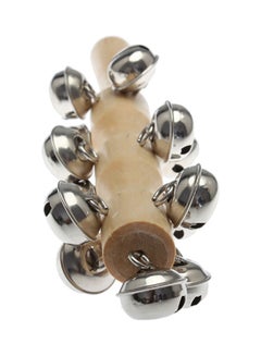 Generic Wooden Metal Hand Bell Ring Shaker Stick  - Image 3