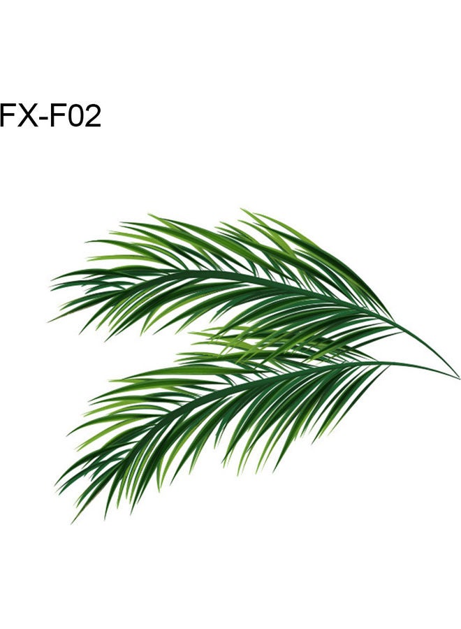 Tropical Plant Leaves Removable Wall Sticker Green