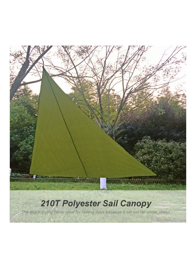Generic Waterproof UV-Resistant Sun Shade Sail Heavy Duty Triangle Canopy Green 6 x 6 x 6meter  - Image 2