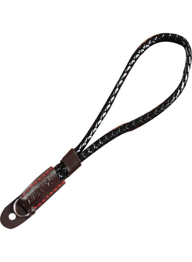 Digital Camera Carry Wrist Strap Band Black/Brown - Image 1