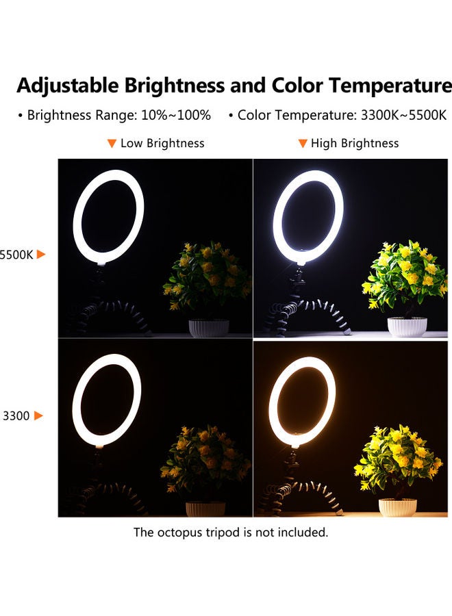 Dimmable LED Selfie Ring Light Multicolour - Image 2