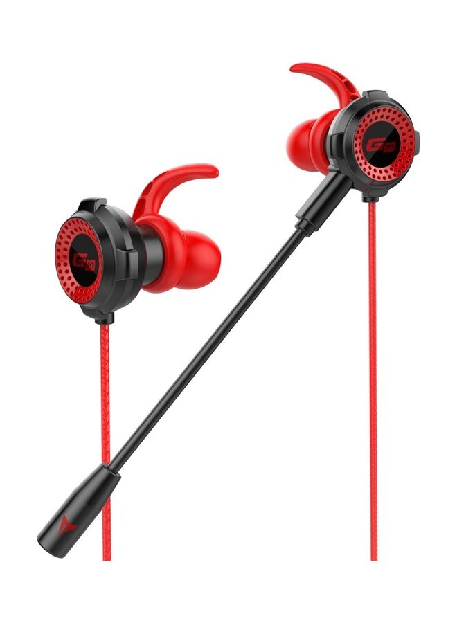 Generic - Universal Wired Earphones With Microphone Black/Red - Image 1