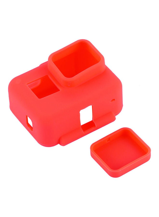 Anti-Scratch Protective Silicone Camera Case Cover For GoPro Hero 7 Red - Image 2