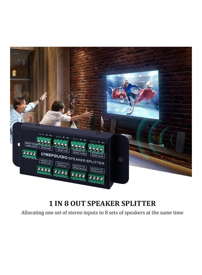 Generic - 1 In 8 Out Speaker Selector Switch Audio - Image 1