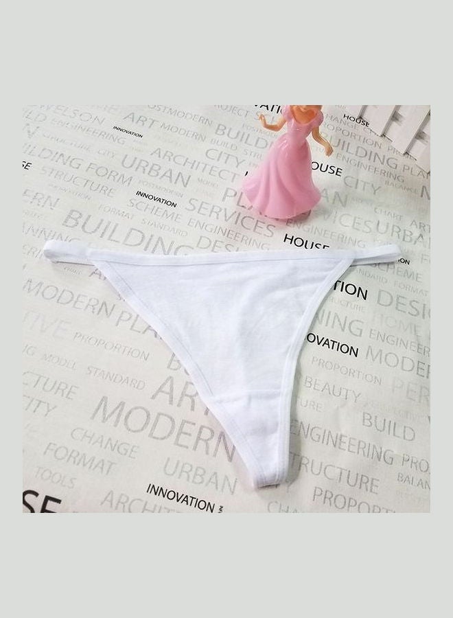 Generic - Pack Of 4 Solid Pattern G-String Briefs Multicolour - Image 1