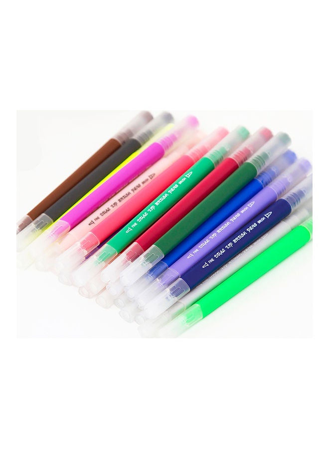 Generic 72-Piece Dual Tip Brush Pen Set with Pouch Multicolour  - Image 5