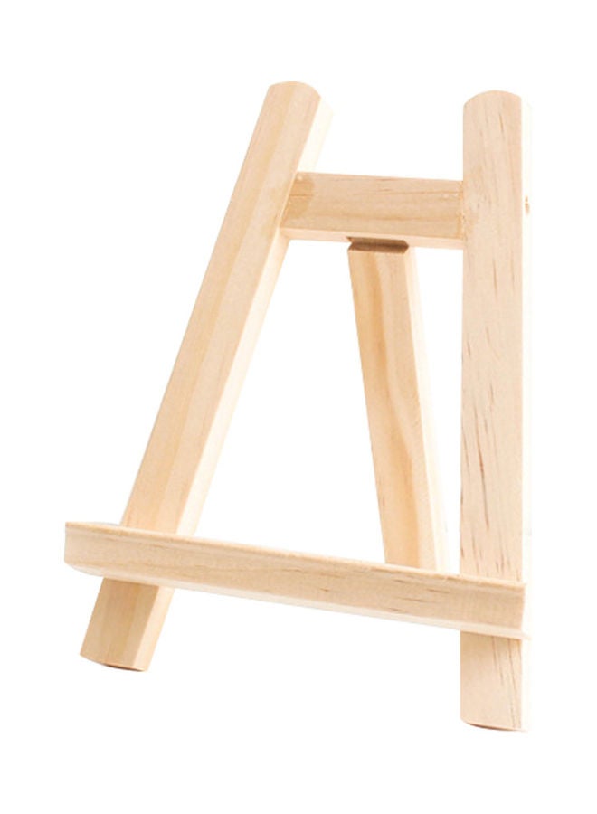 حامل لوحات خشبي صغير متعدد الأغراض للأعمال الفنية بيج - Image 1