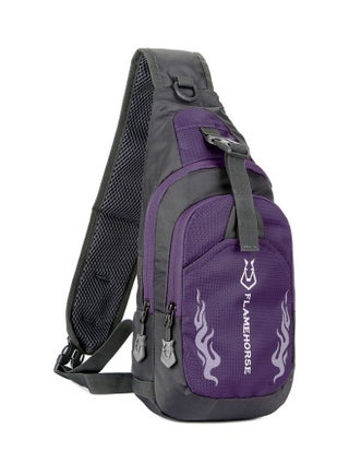 Water-Resistant Sling Backpack Purple/Black - v1626991146/N49377726A_1