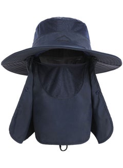 Wide Brim Sun Hat With Detachable Neck Flap and Face Cover - v1626991183/N49377613A_1