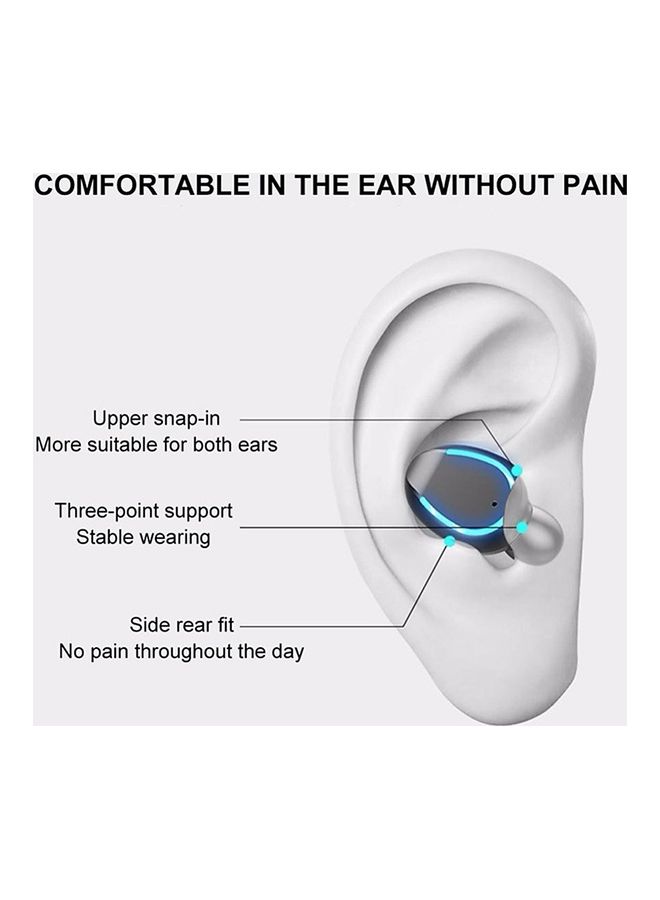 سماعة أذن داخلية إيربادز رياضية ترو وايرليس تعمل بالبلوتوث 5.0 مع علبة شحن . أسود - Image 5