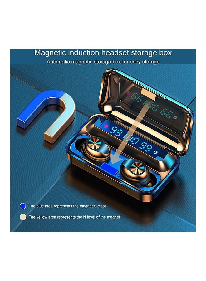 True-Wireless In-Ear BT5.0 Sports Earbuds With Charging Case Black - Image 5