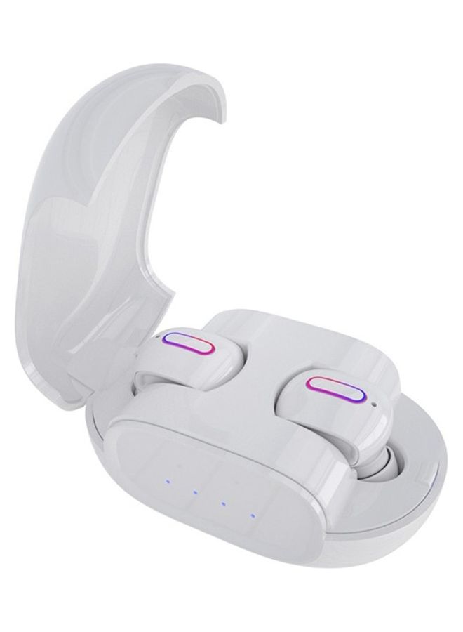 Mini Sports BT 5.0 Wireless In-Ear Earbuds With Charging Case White