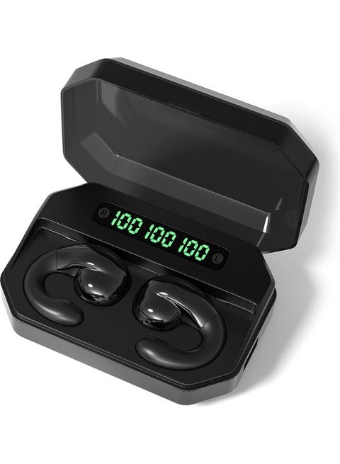 BT5.0 True Wireless Auto Pairing Noise Reduction Earbuds With Charging Case Black