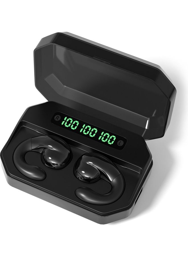Generic BT5.0 True Wireless Auto Pairing Noise Reduction Earbuds With Charging Case Black  - Image 1