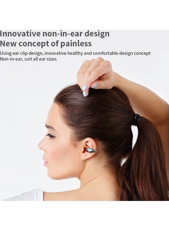 Generic BT5.0 True Wireless Auto Pairing Noise Reduction Earbuds With Charging Case Black  - Image 4