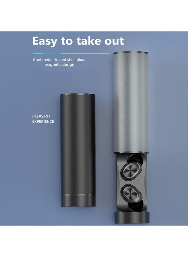 BT5.0 True Wireless Auto Pairing Noise Reduction Earbuds With Charging Case Black - Image 3