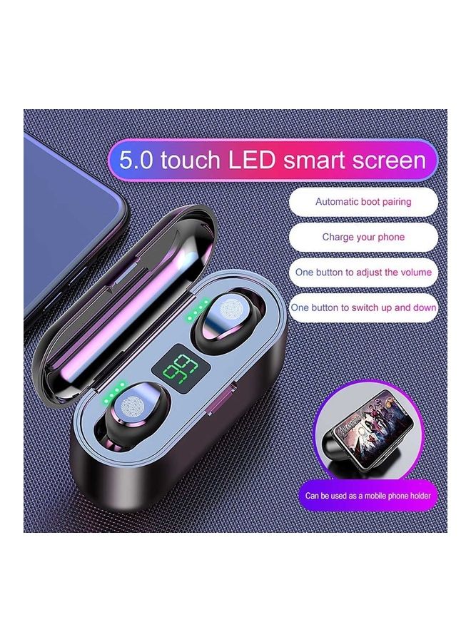 True-Wireless In-Ear BT5.0 Sports Earbuds Black - Image 1