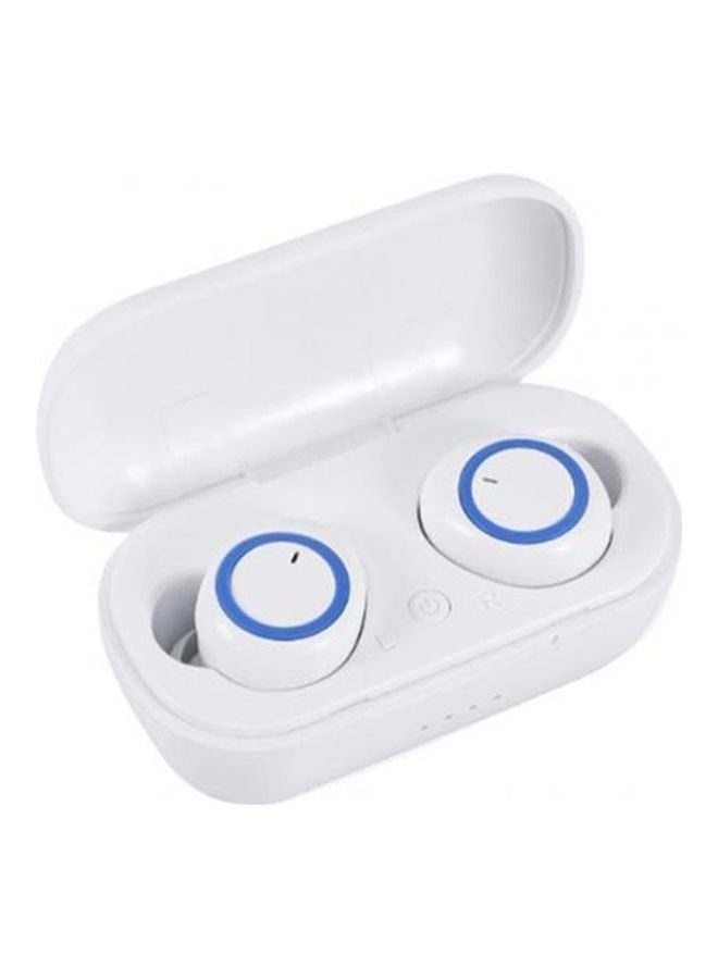 Generic BT5.0 True Wireless Auto Pairing Noise Reduction Earbuds With Charging Case White/Blue 