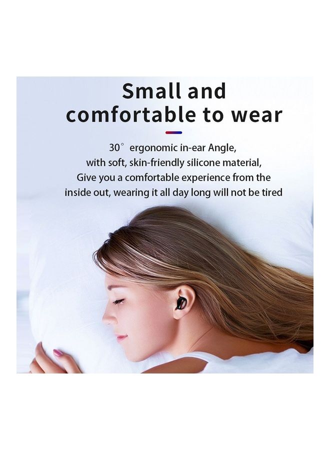 In-Ear True Wireless BT V5.0 Stereo Sports Earbuds With Charging Case Black - Image 3