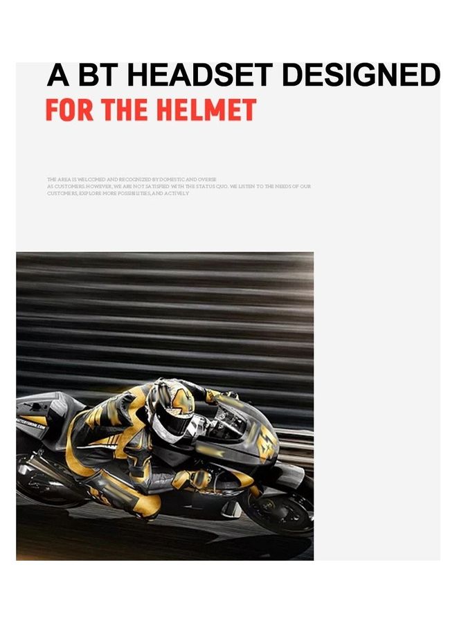 Motorcycle Riders BT Headphone Black - Image 4