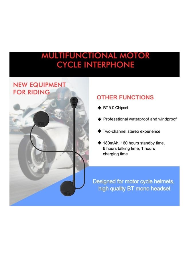 Motorcycle Riders BT Headphone Black - Image 5