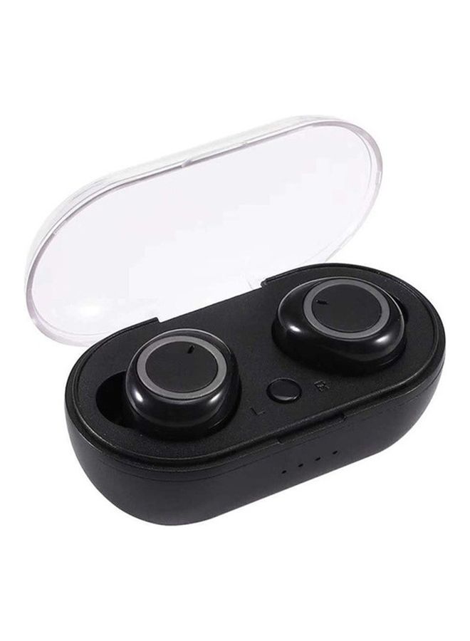 سماعة إيربادز بلوتوث 5.0 لاسلكية أصلية بخاصية إلغاء الضوضاء مع علبة شحنة أسود/ رمادي - Image 1