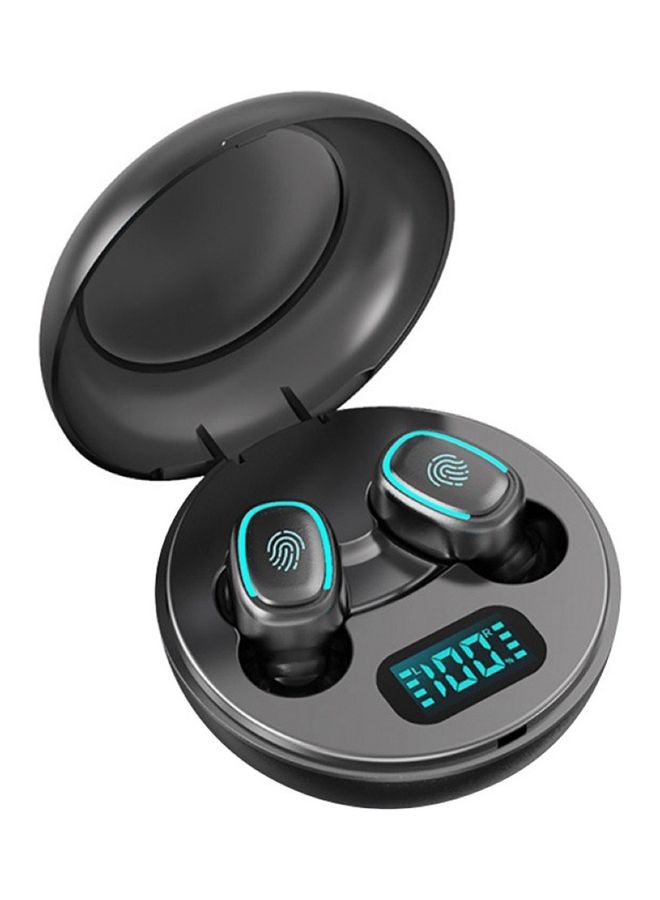 سماعة إيربادز BT5.0 لاسلكية حقيقية بخاصية تقليل الضوضاء مع علبة شحن أسود - Image 1