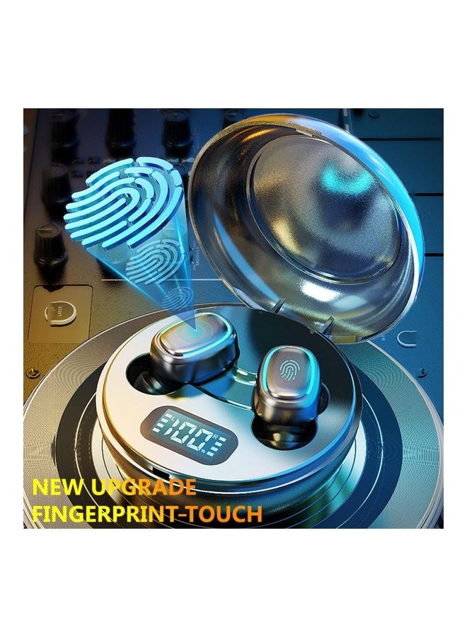 سماعة إيربادز BT5.0 لاسلكية حقيقية بخاصية تقليل الضوضاء مع علبة شحن أسود - Image 2