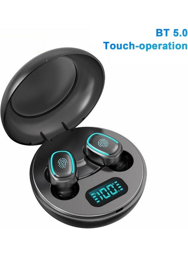 سماعة إيربادز BT5.0 لاسلكية حقيقية بخاصية تقليل الضوضاء مع علبة شحن أسود - Image 4