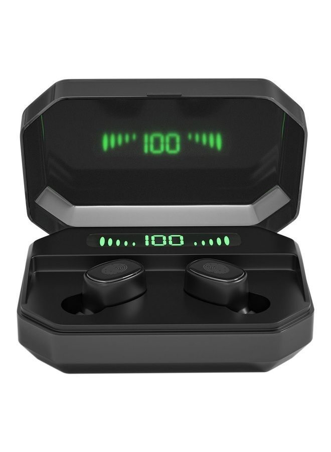 BT5.0 True Wireless Auto Pairing Noise Reduction Earbuds With Charging Case Black - Image 1