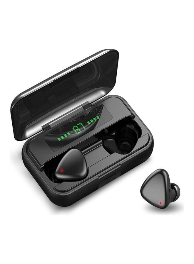 Generic BT5.0 True Wireless Auto Pairing Noise Reduction Earbuds With Charging Case Black 