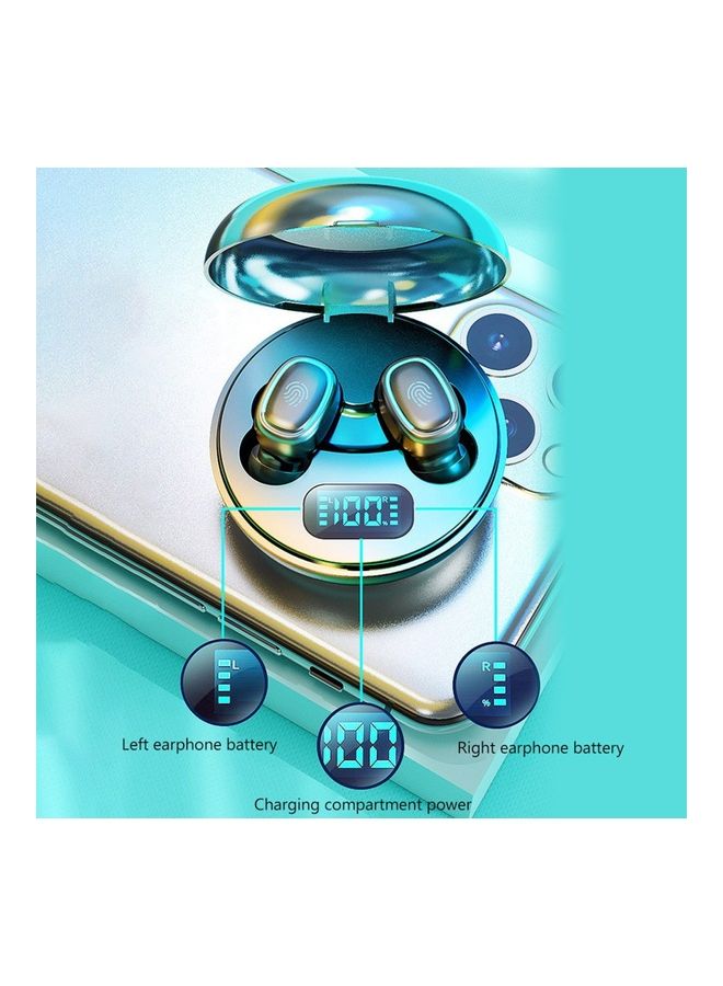 سماعة إيربادز BT5.0 لاسلكية حقيقية بخاصية تقليل الضوضاء مع علبة شحن أسود - Image 5