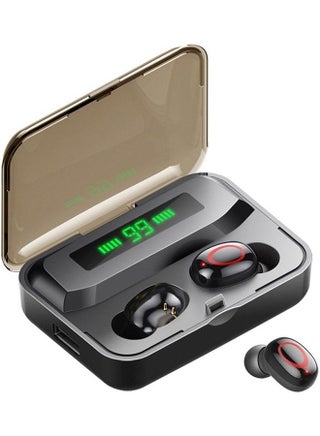 BT5.0 True Wireless Auto Pairing Noise Reduction Earbuds With Charging Case Black - v1627015194/N49393553A_1