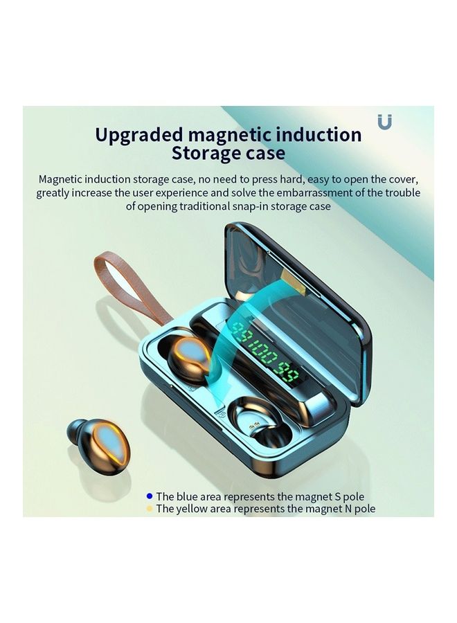 Generic BT5.0 True Wireless Auto Pairing Noise Reduction Earbuds With Charging Case Black  - Image 5