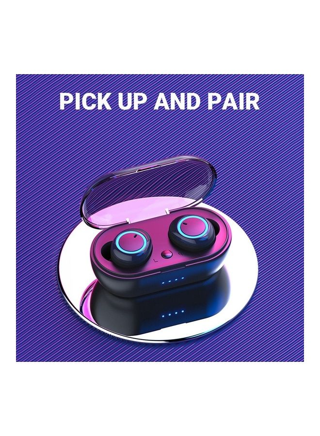 True Wireless BT5.0 CVC Noise Canceling Earbuds With Charging Case Black/Blue - Image 2