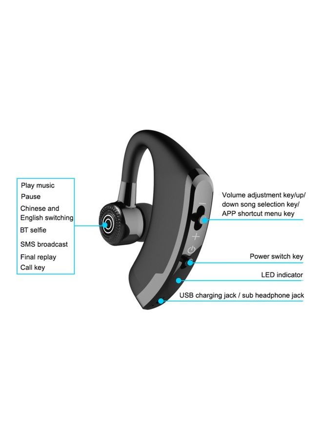 Bluetooth 5.0 Wireless Headset With Charging Case Black - Image 5
