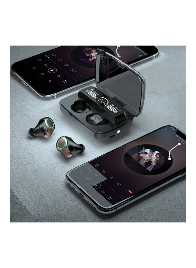 BT5.0 True Wireless Auto Pairing Noise Reduction Earbuds With Charging Case Black - Image 3