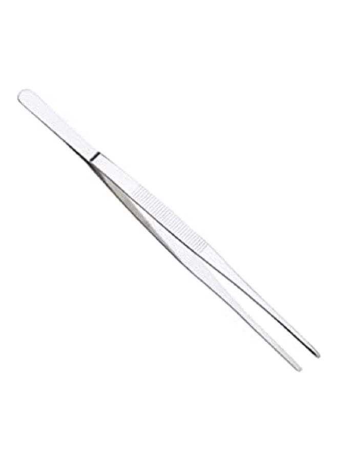 Generic Stainless Steel Bent Tip Tong Silver 25cm  - Image 1