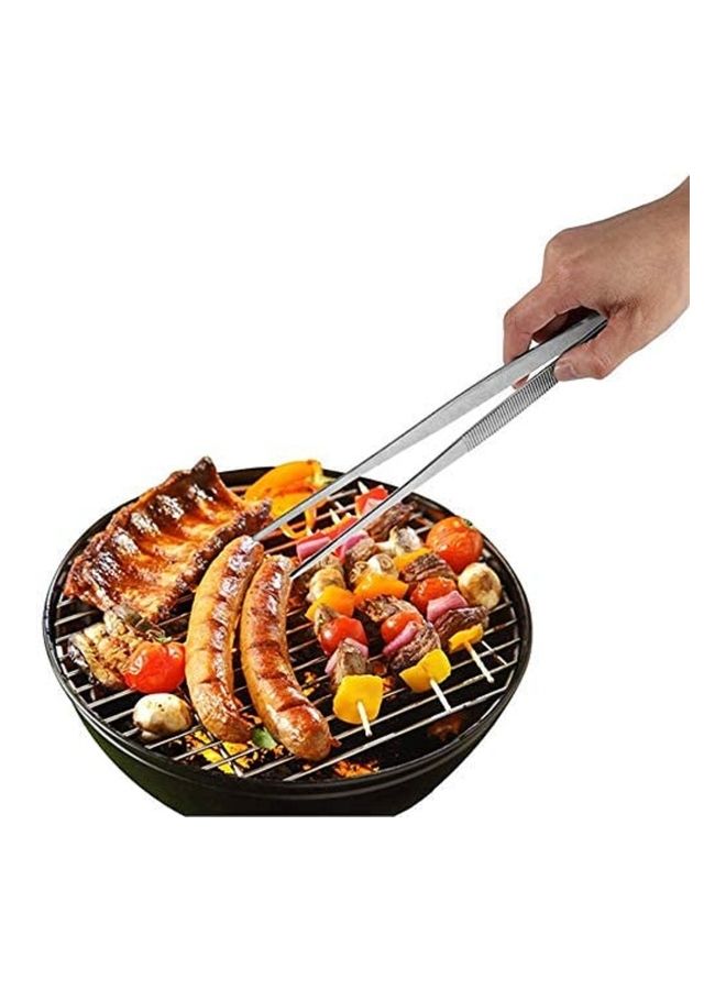 Generic Stainless Steel Bent Tip Tong Silver 25cm  - Image 3