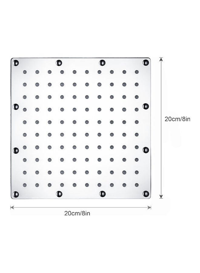 رأس دش بإضاءة LED فضي 8x8بوصة - Image 5
