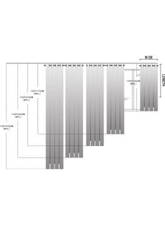 FESTNIGHT 2-Piece Solid Curtain Set White 145x140cm  - Image 4
