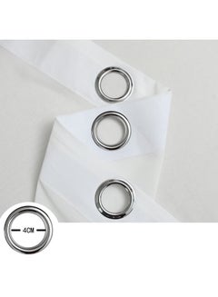 FESTNIGHT 2-Piece Solid Curtain Set White 145x140cm  - Image 5