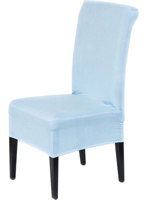 Stretchable Solid Chair Cover Blue