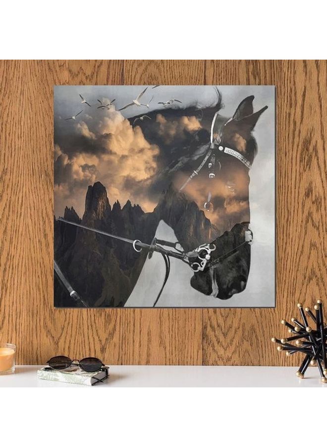إربان تراندز لوحة فنية بتصميم حصان متعدد الألوان 33x33سم  - Image 1