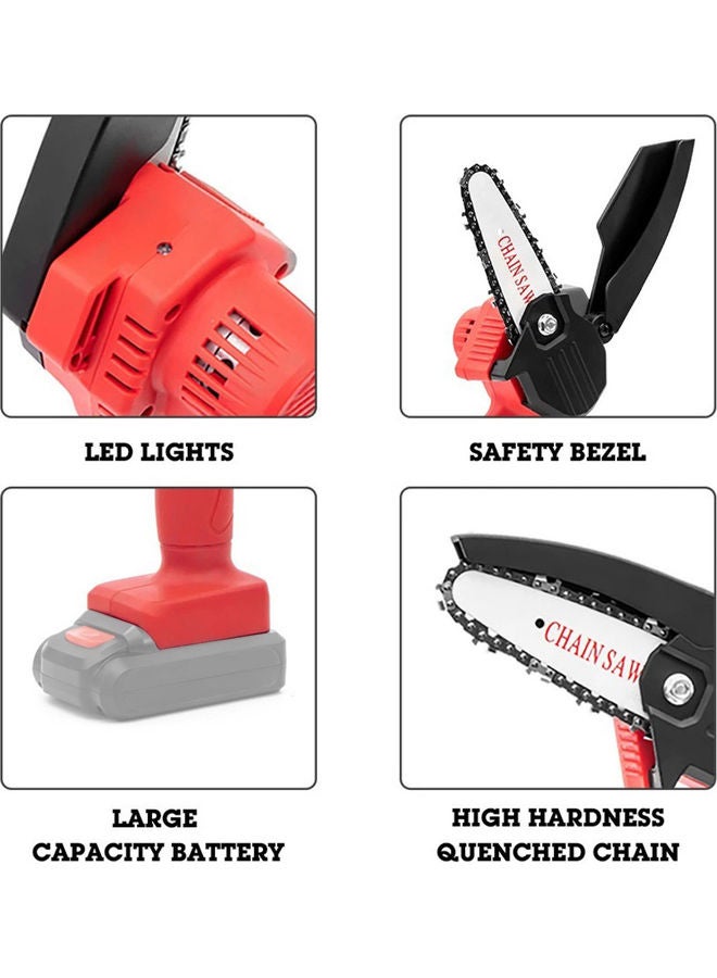 Generic - Rechargeable Cordless Chainsaw Red - Image 1