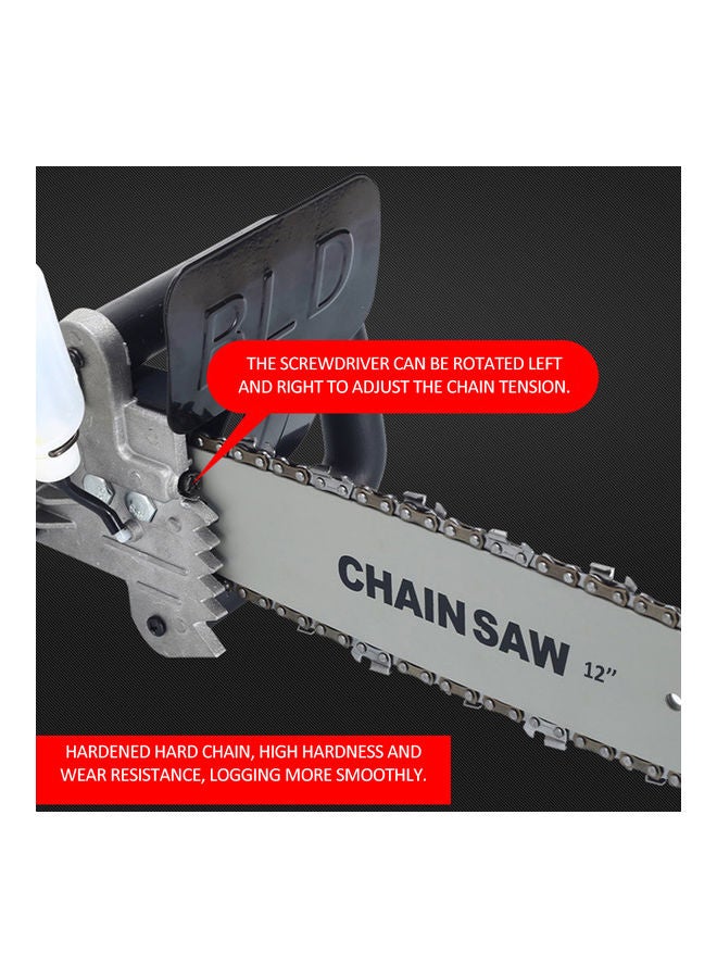 12-Inch Chainsaw Refit Kit Black/Silver - Image 3