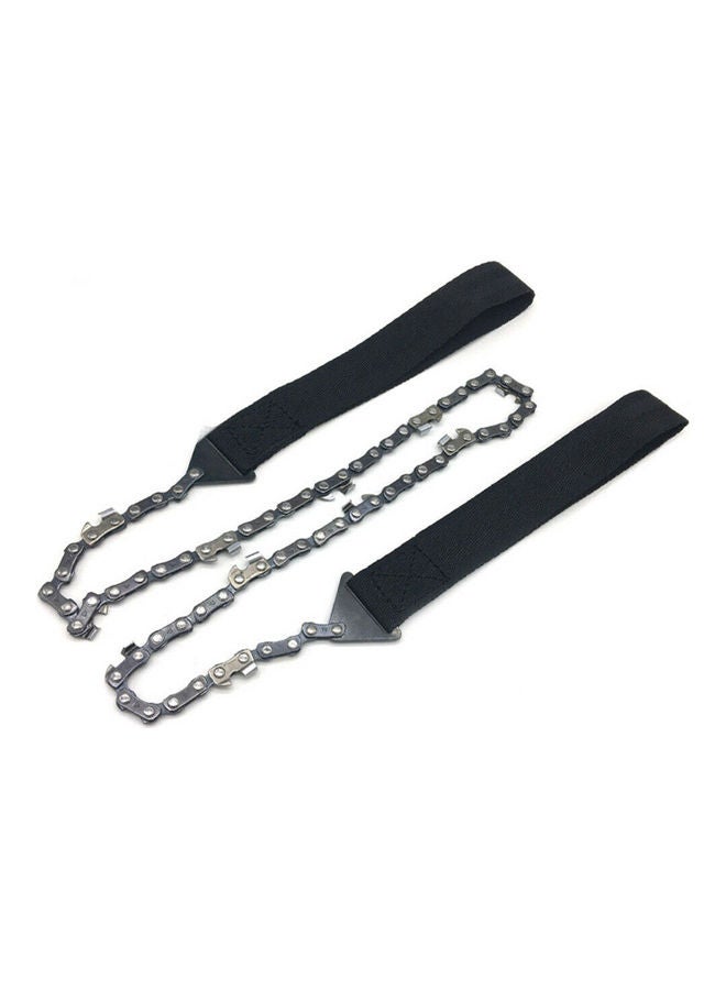 Portable Foldable Outdoor Survival Pocket Hand Chain Saw Orange/Black 14x4x10cm - Image 2