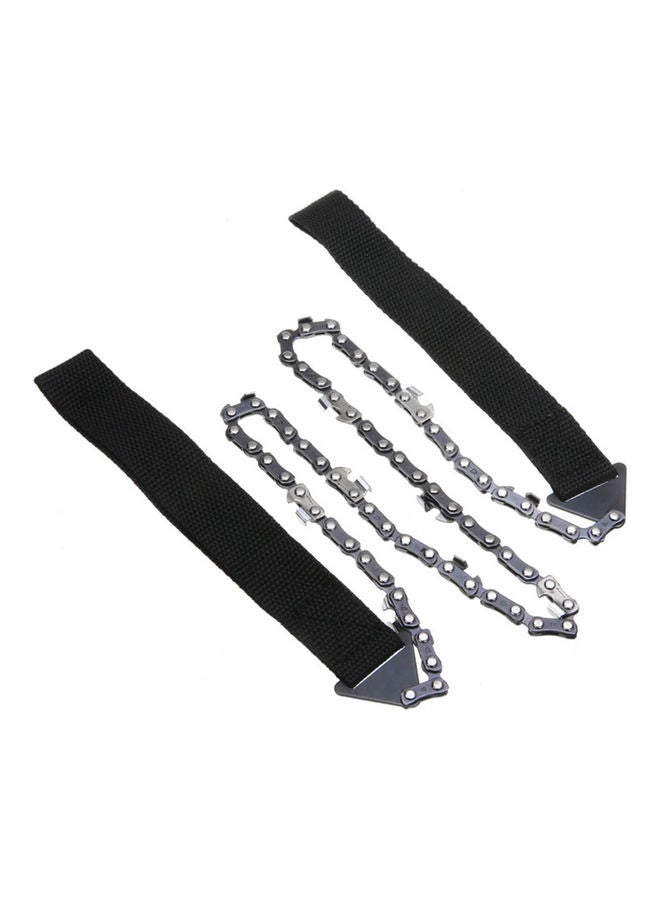 Portable Foldable Outdoor Survival Pocket Hand Chain Saw Orange/Black 14x4x10cm - Image 4